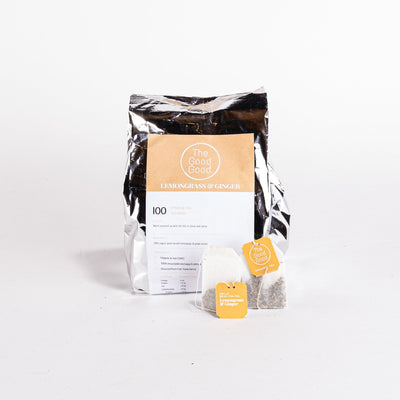 String & Tag - Organic Lemongrass & Ginger - 100 Recyclable Tea Bags - The Good Good Australia